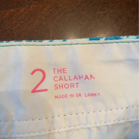 Lilly Pulitzer women’s Callahan shorts size 2 blue sunflower print 5 in inseam - Picture 6 of 6
